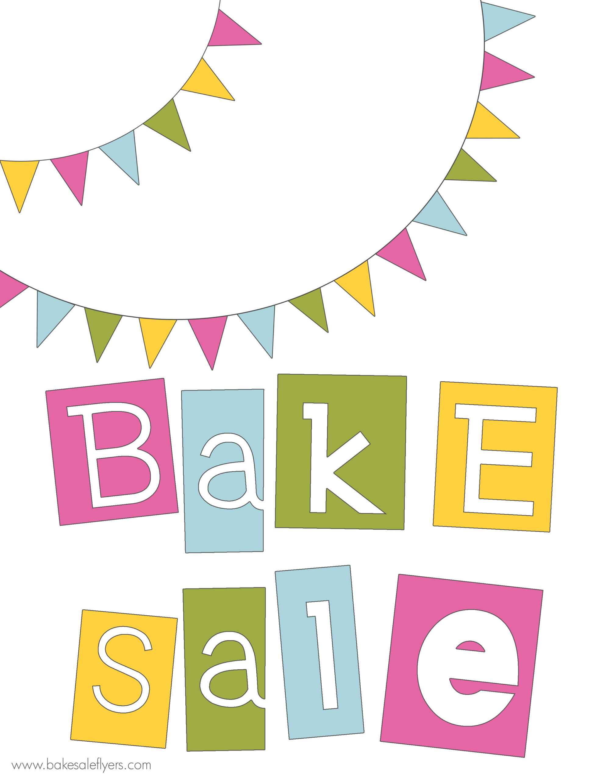 Free Printable Banner And Bake Sale Flyer | Bake Sale Flyers With Free Printable Banner Templates For Word