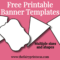 Free Printable Banner Templates – Blank Banners For Diy Throughout Banner Cut Out Template