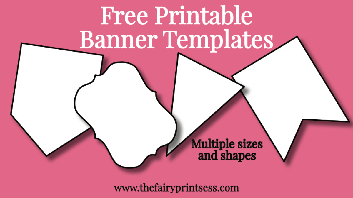 Free Printable Banner Templates – Blank Banners For Diy Throughout Banner Cut Out Template