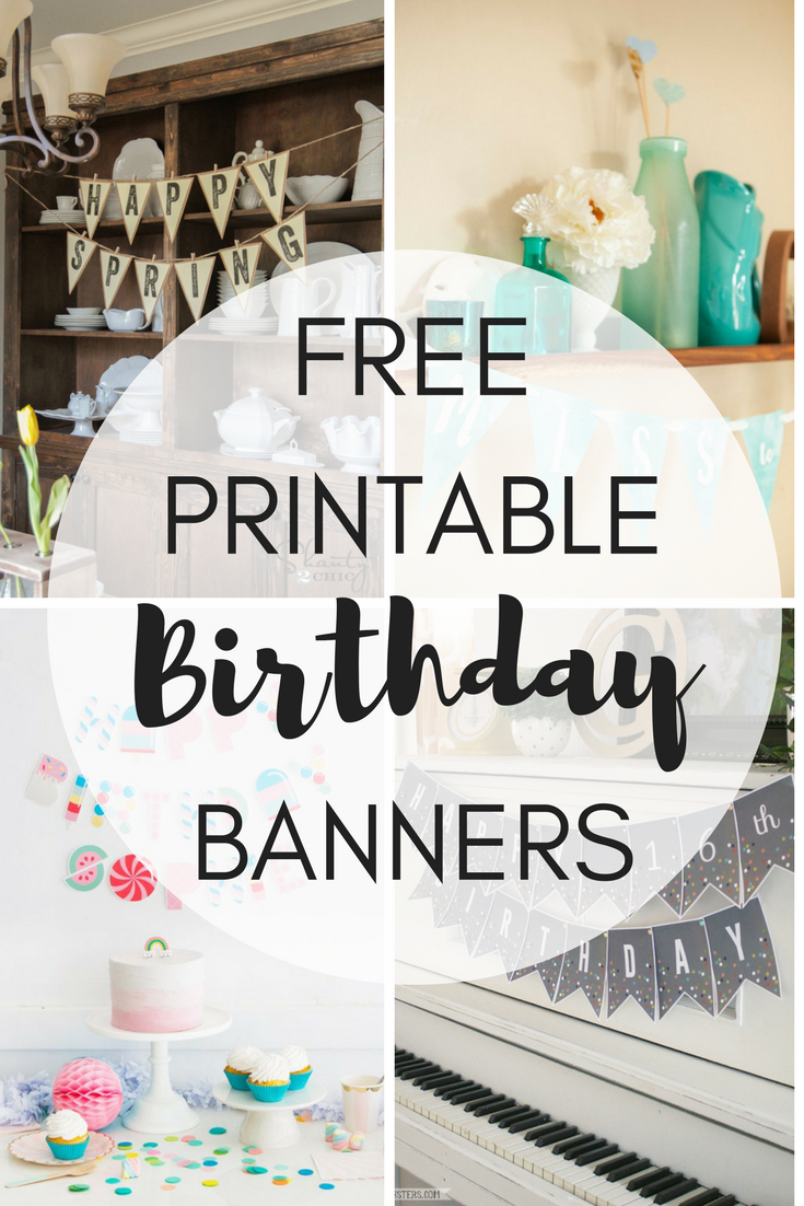 Free Printable Birthday Banners Within Diy Banner Template Free