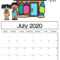 Free Printable Calendar Templates 2020 For Kids In Home within Blank Calendar Template For Kids