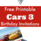 Free Printable Cars Birthday Invitations – Fun Money Mom With Cars Birthday Banner Template