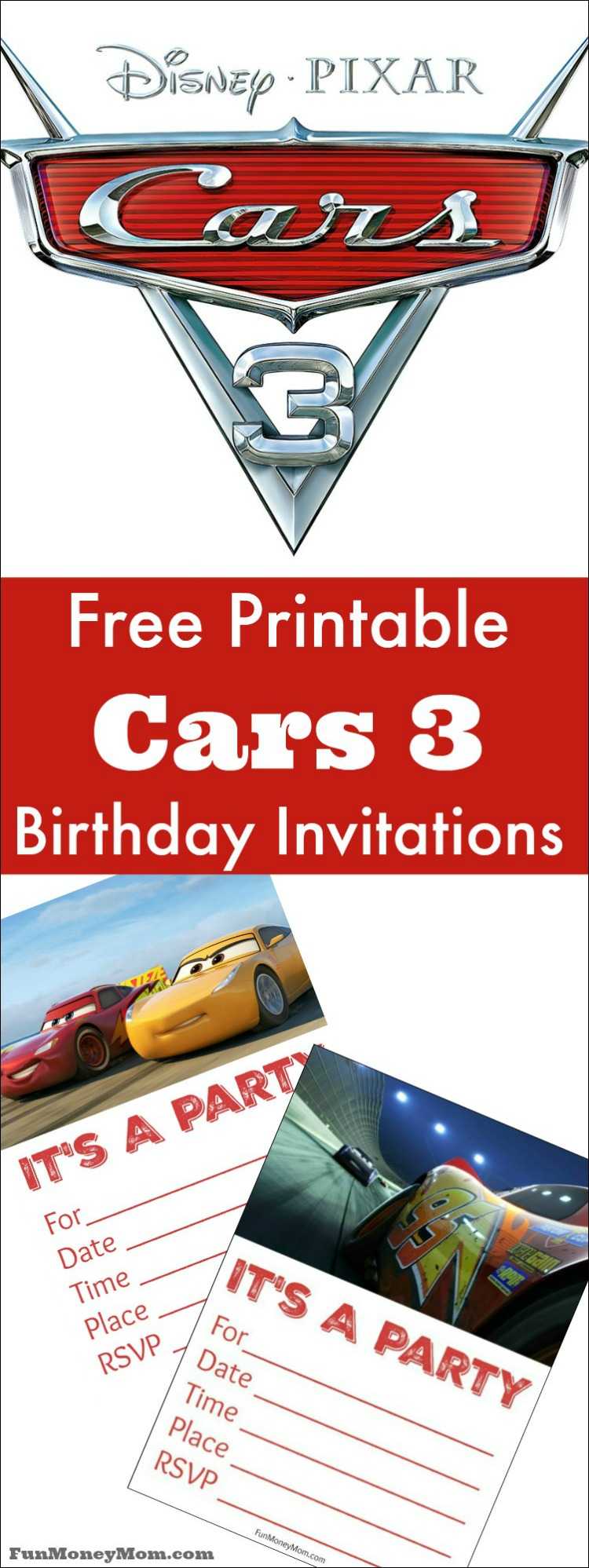 Free Printable Cars Birthday Invitations – Fun Money Mom With Cars Birthday Banner Template
