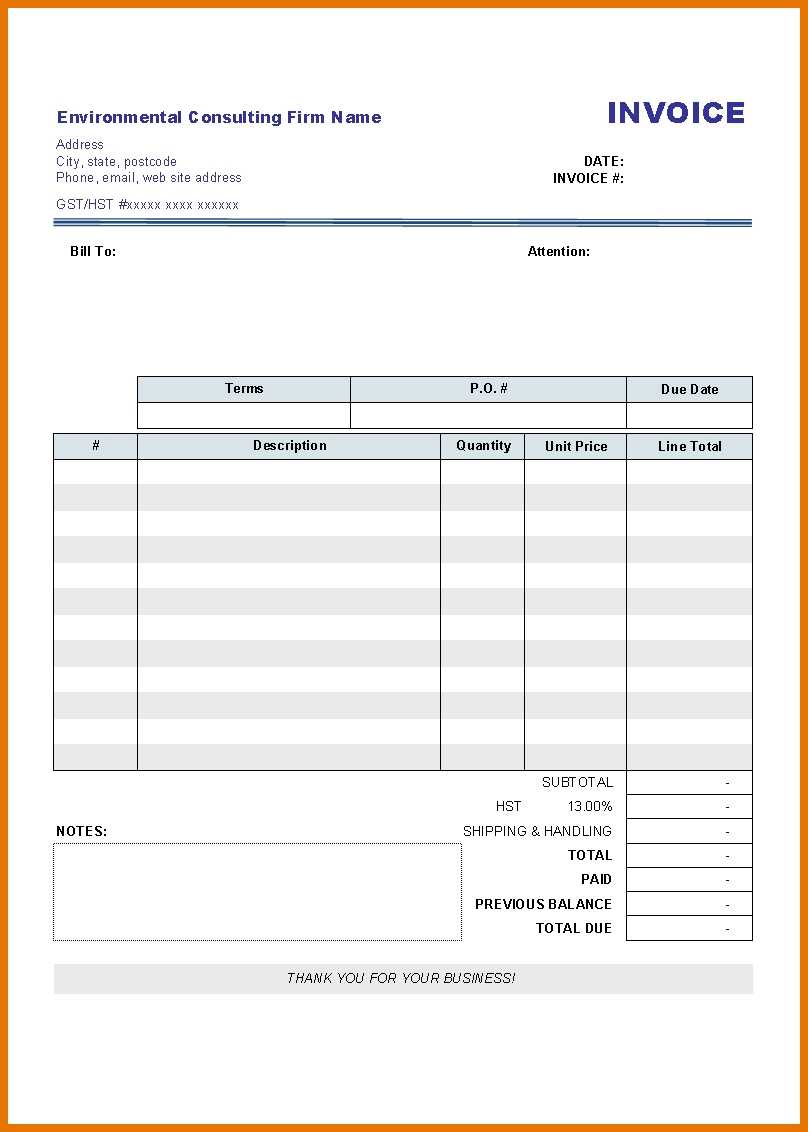 Free Printable Invoice Template Word | Template Business Psd With Free Printable Invoice Template Microsoft Word