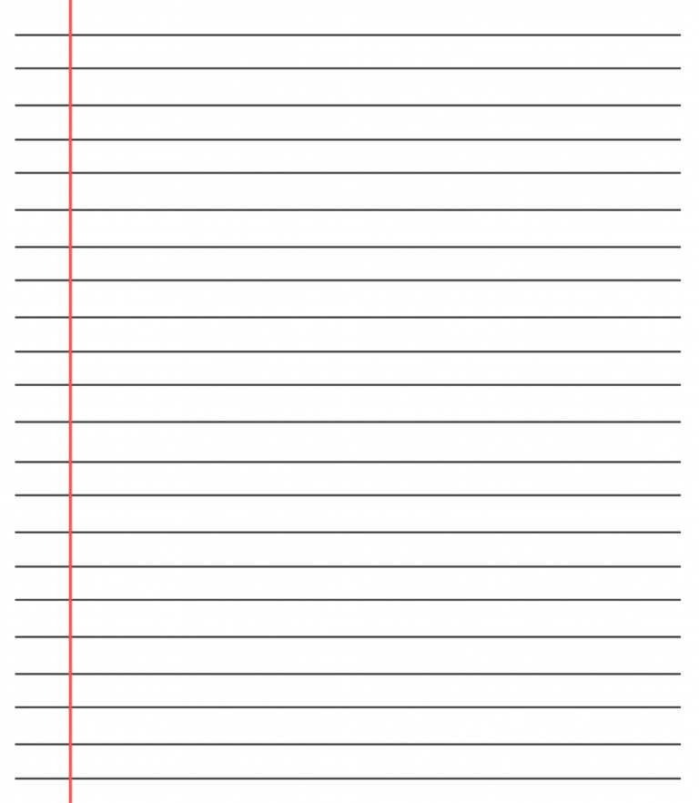 Notebook Paper Template For Word - Best Layout Templates