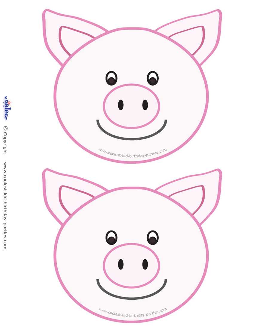 Free Printable Pig Template – Calep.midnightpig.co Regarding Blank Face Template Preschool