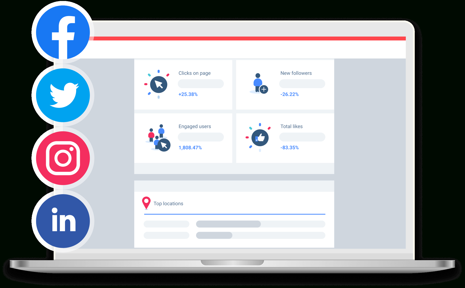 Free Social Media Reporting Template | Whatagraph Intended For Social Media Report Template