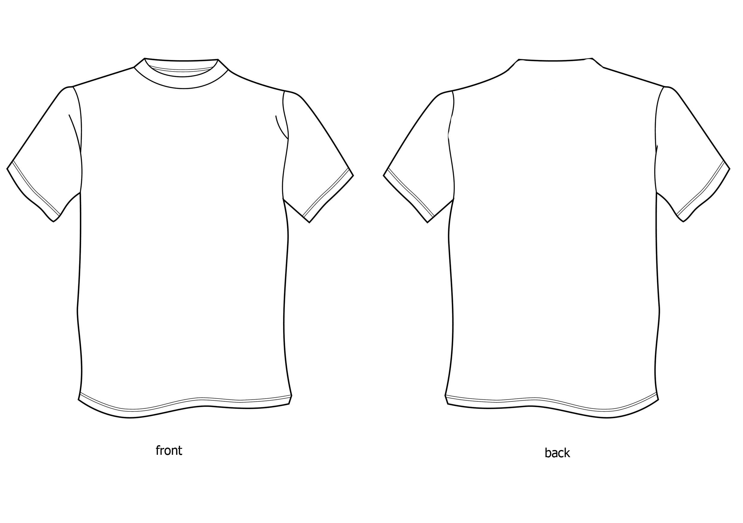 Free Tshirt Template, Download Free Clip Art, Free Clip Art Inside Printable Blank Tshirt Template