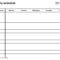 Free Weekly Schedule Templates For Word – 18 Templates Pertaining To Blank Workout Schedule Template