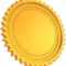 Golden Seal Award Medal Blank. Shiny Luxury Champion Badge Bonus.. Inside Blank Seal Template