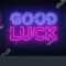 Good Luck Neon Sign Vector Good Stock Vector (Royalty Free Throughout Good Luck Banner Template