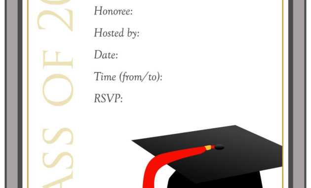 Graduation Ceremony Invitation Templates Free - Dalep throughout Graduation Party Invitation Templates Free Word