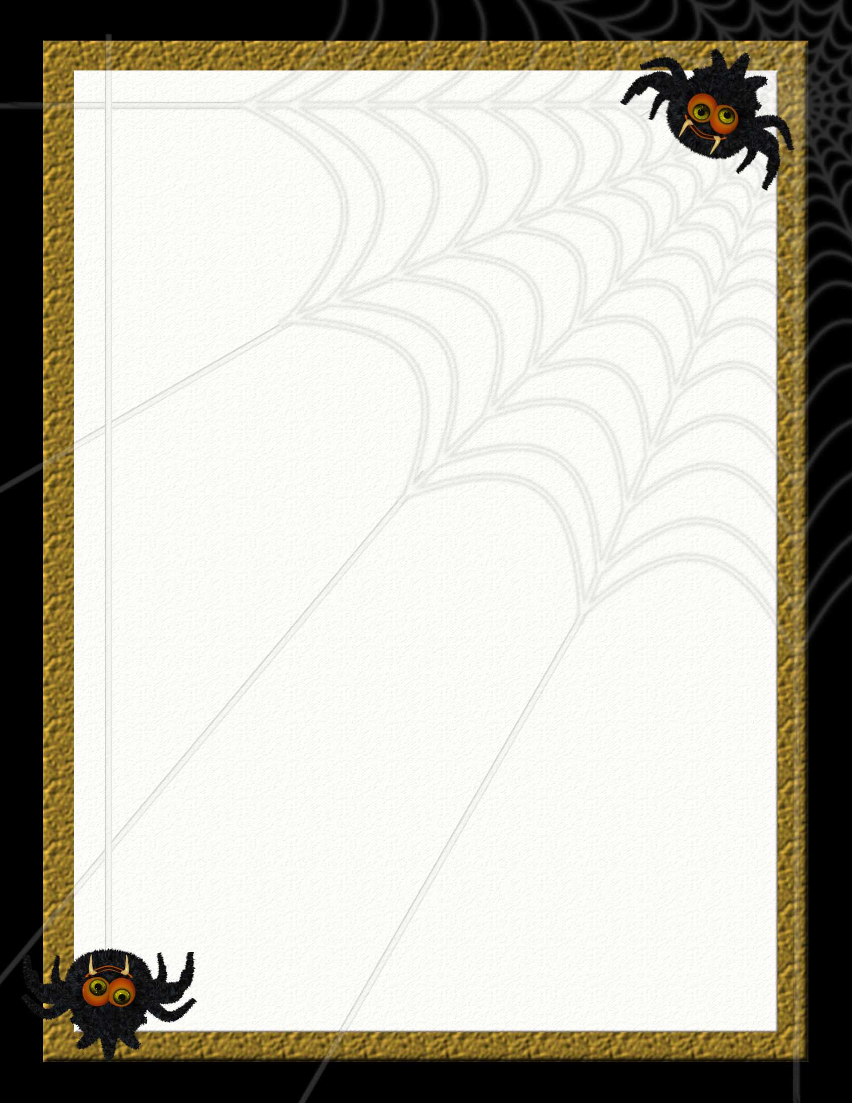 Halloween 2 Free Stationery Template Downloads Intended For Free Halloween Templates For Word