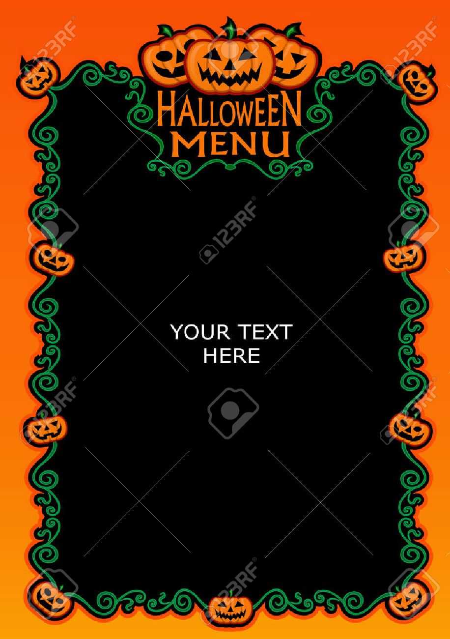 Halloween Menu Template – Dalep.midnightpig.co Inside Free Halloween Templates For Word
