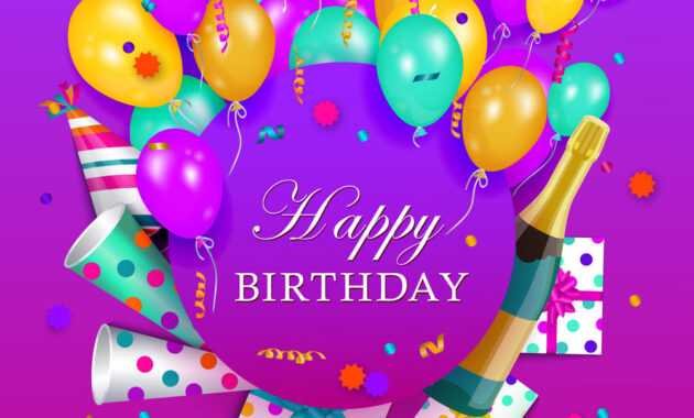 Happy Birthday Banner Poster Template within Free Happy Birthday Banner Templates Download