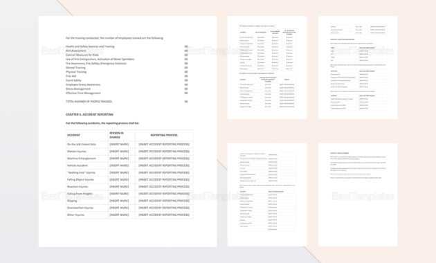 Health And Safety Annual Report Template regarding Annual Health And Safety Report Template