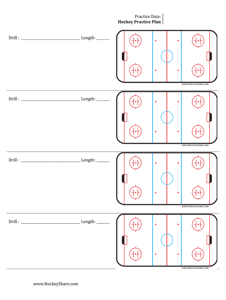 Hockey Practice Plan Template - Fill Online, Printable Intended For Blank Hockey Practice Plan Template