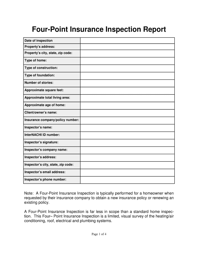 Home Inspection Forms – Fill Online, Printable, Fillable In Roof Inspection Report Template