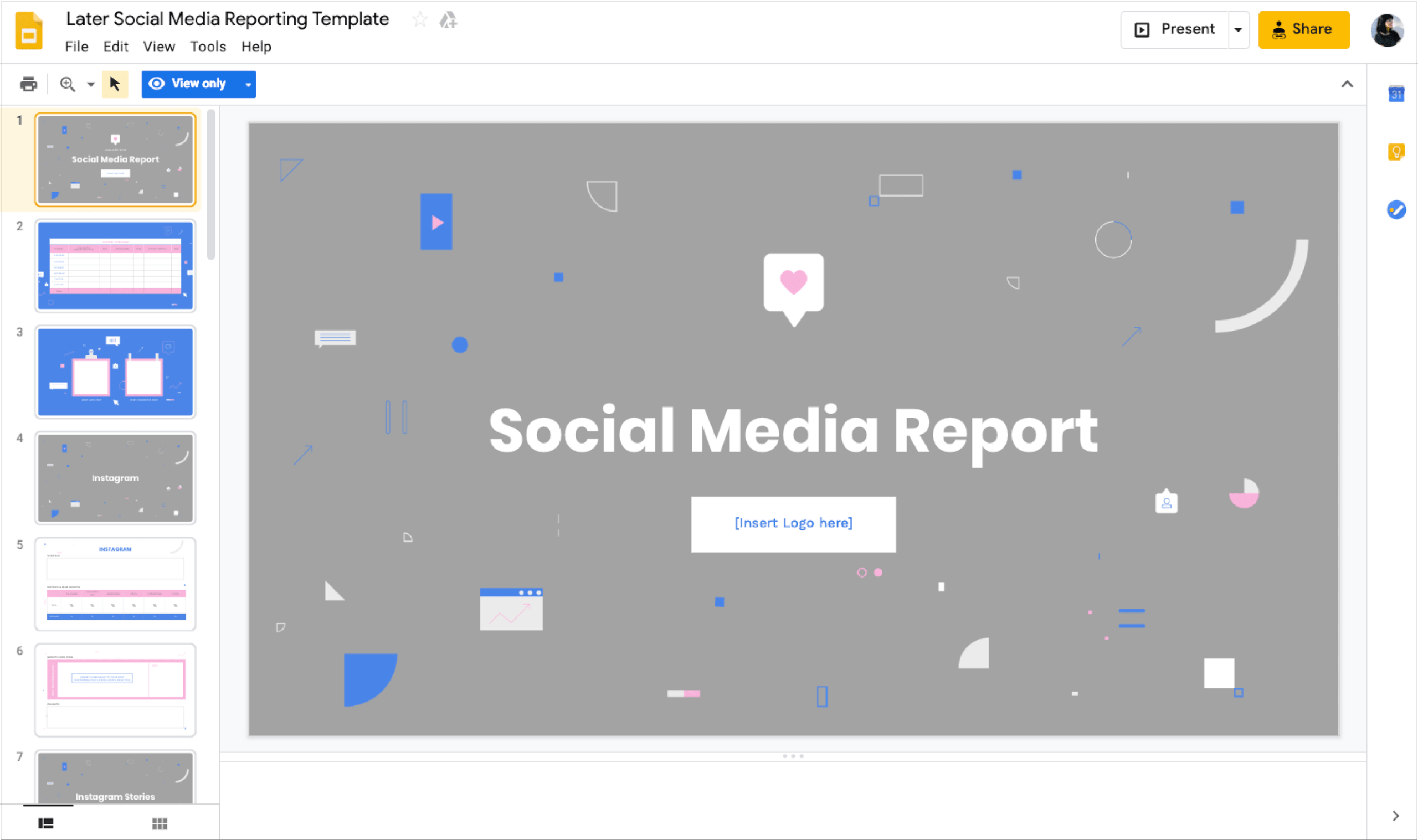 How To Build A Monthly Social Media Report In Social Media Marketing Report Template