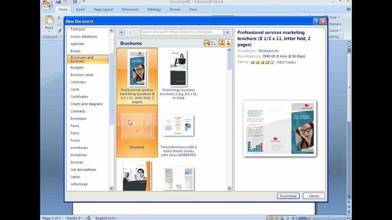 How To Create A Brochure With Microsoft Word 2007 With Regard To Booklet Template Microsoft Word 2007