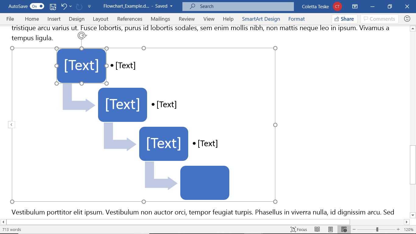 How To Create A Microsoft Word Flowchart Inside Microsoft Word Flowchart Template