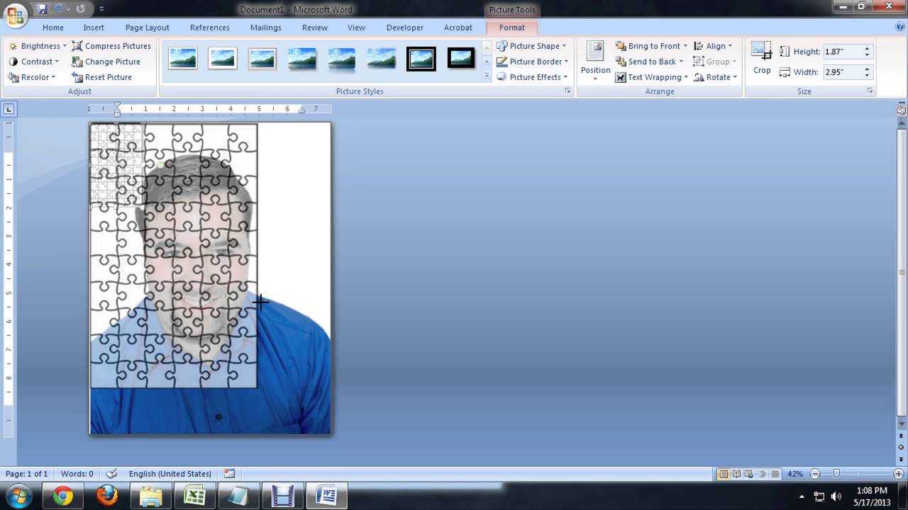 How To Create Jigsaw Puzzles In Microsoft Word, Powerpoint Or Publisher :  Tech Niche Throughout Jigsaw Puzzle Template For Word