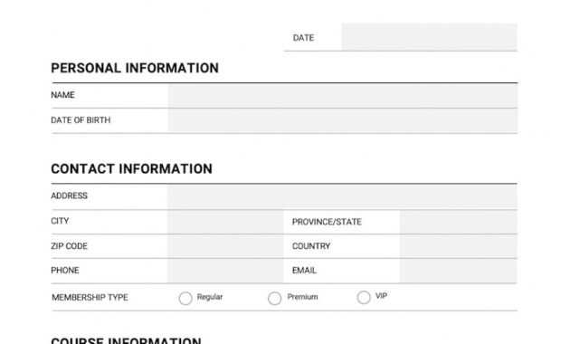 How To Customize A Registration Form Template Using inside Registration Form Template Word Free