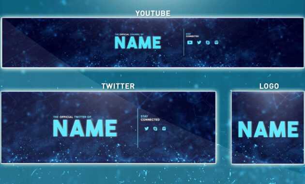 How To Edit On Youtube Banner Template | Photoshop (Banner - Logo - Twitter  Psd) with regard to Banner Template For Photoshop