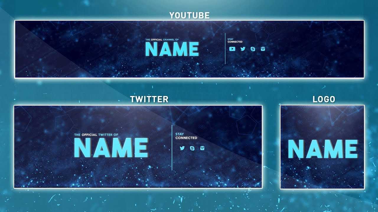How To Edit On Youtube Banner Template | Photoshop (Banner – Logo – Twitter  Psd) With Regard To Banner Template For Photoshop