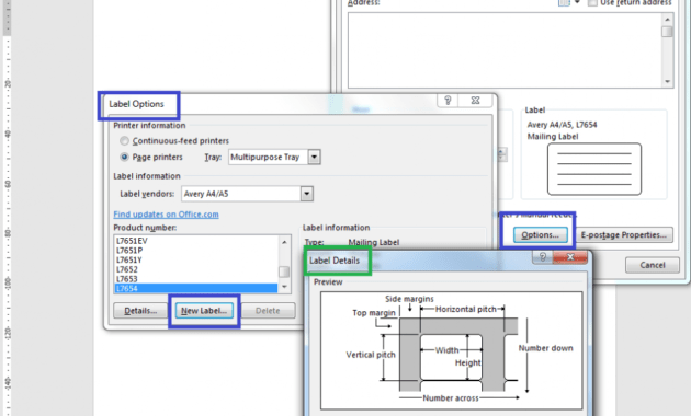 How To – How To Create Your Own Label Templates In Word for Microsoft Word Sticker Label Template