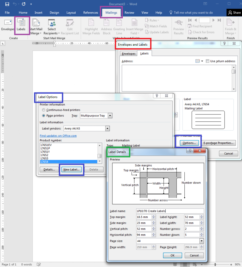 How To – How To Create Your Own Label Templates In Word With How To Save A Template In Word