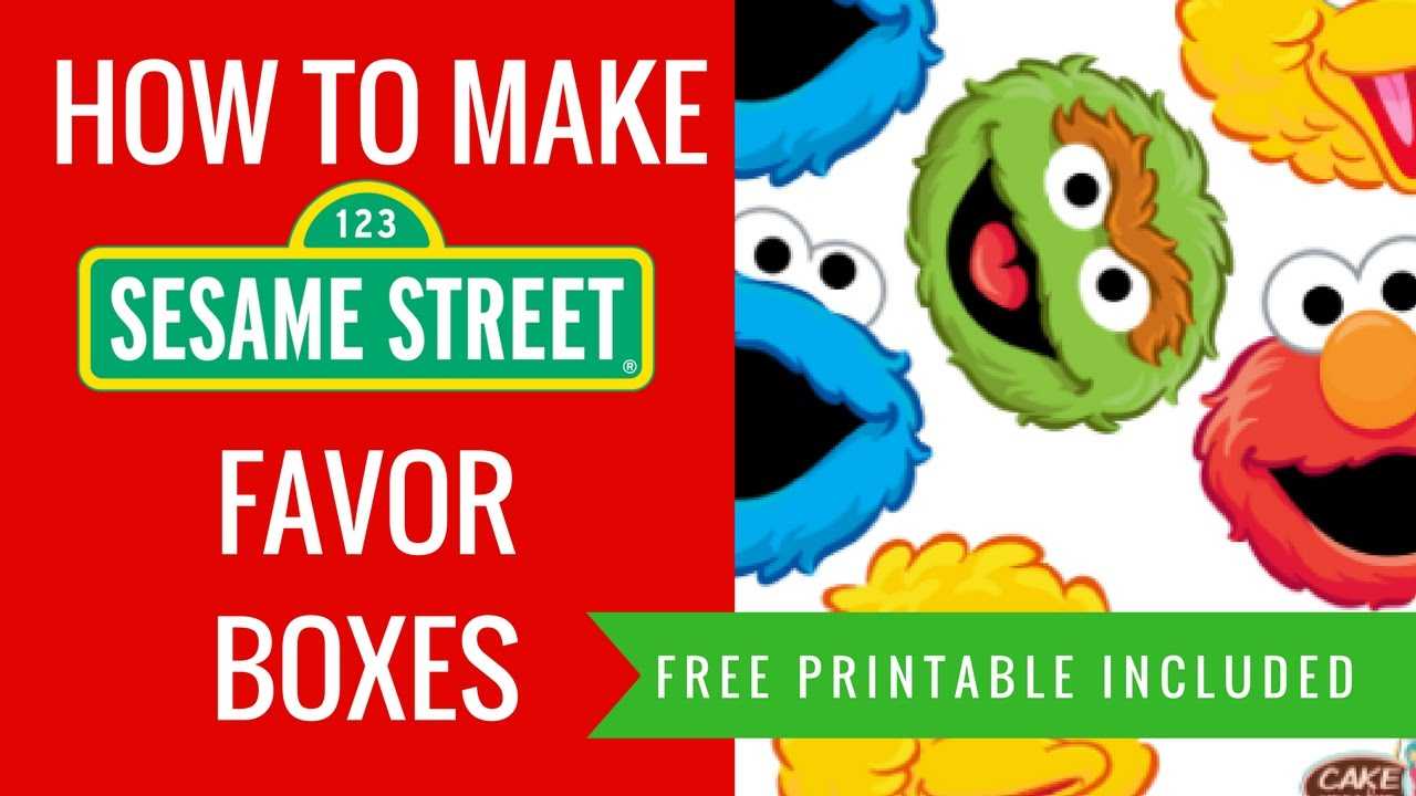 How To Make Diy Sesame Street Party Favor Decorations Ideas | Free  Printables Included In Sesame Street Banner Template