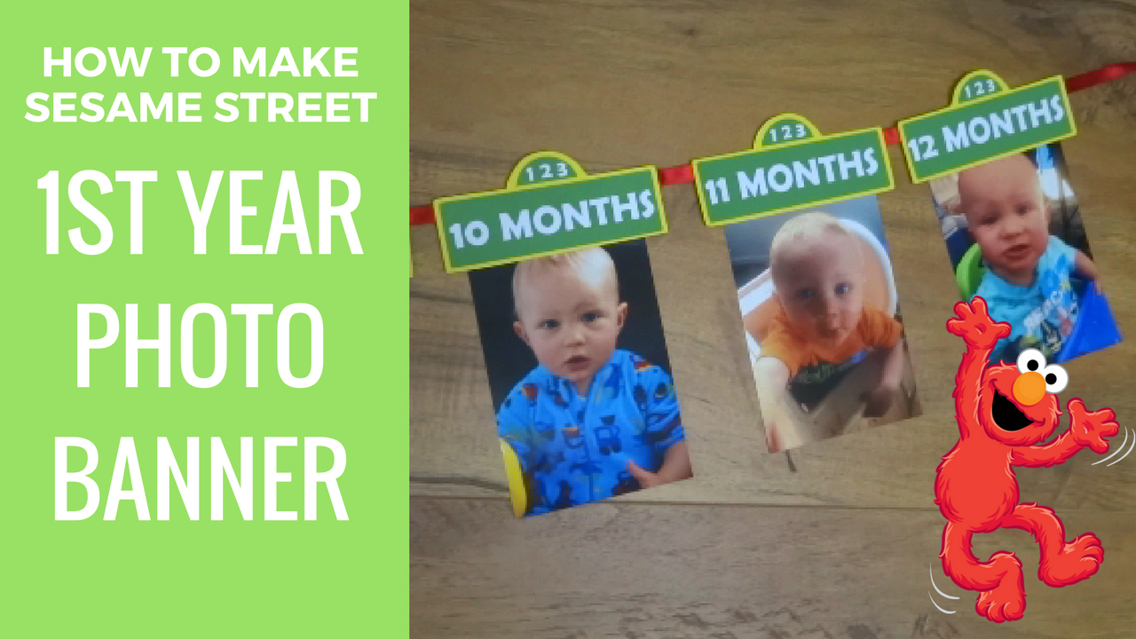 How To Make Sesame Street 1St Year Photo Banner | Free Pertaining To Sesame Street Banner Template