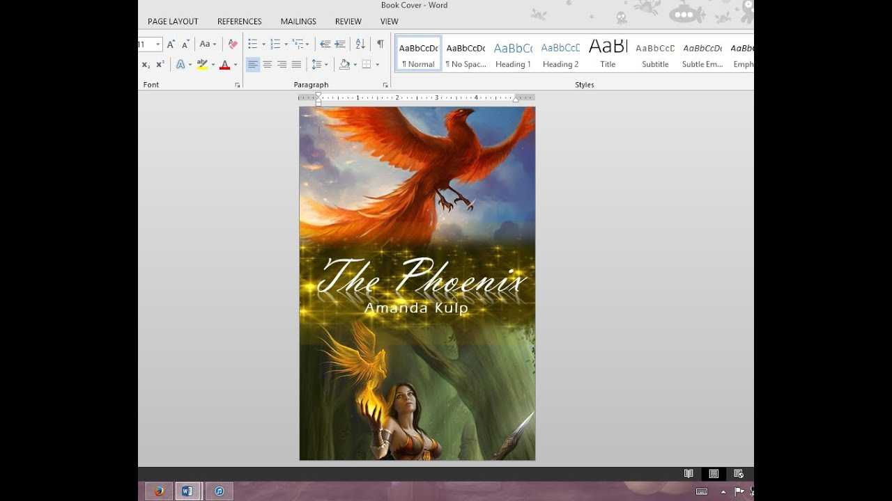 How To Make Your Own Book Cover Using Ms Word With How To Create A Book Template In Word