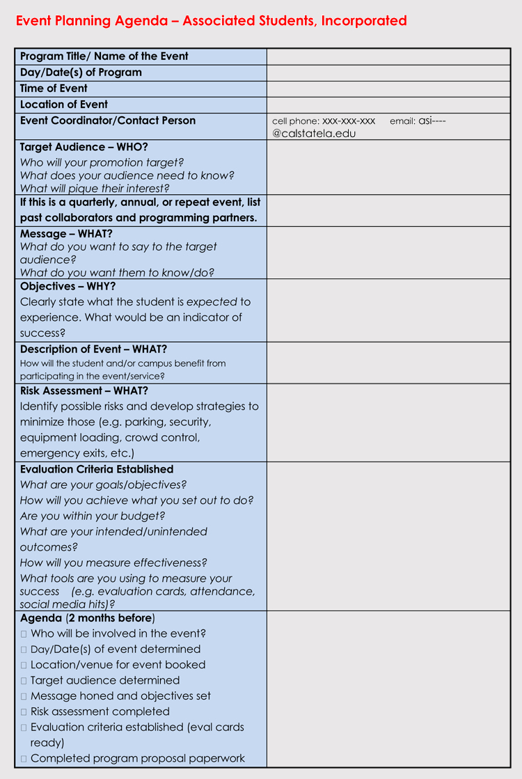 How To Prepare An Agenda For Event Planning (With Free Within Event Agenda Template Word