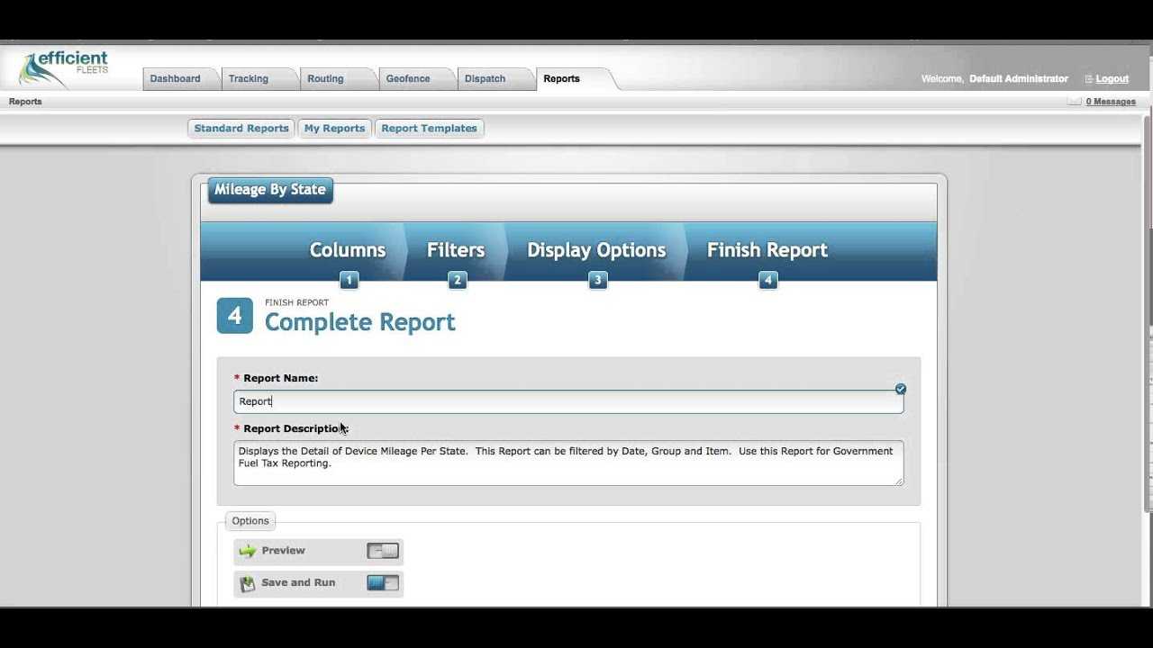 How To Setup A Mileagestate Report Template – Milo Fleet Management  System With Fleet Management Report Template