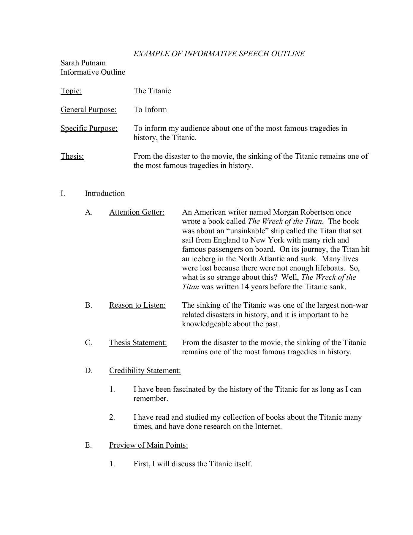 How To Speech Outline – Dalep.midnightpig.co Inside Speech Outline Template Word