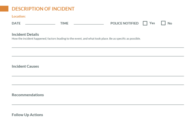 How To Write An Effective Incident Report [Templates] - Venngage for Office Incident Report Template
