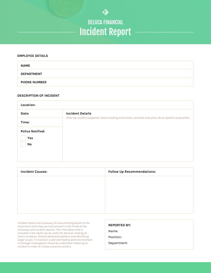 How To Write An Effective Incident Report [Templates] – Venngage Within It Major Incident Report Template