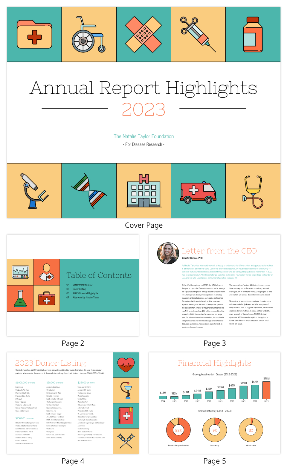 Illustrative Medical Nonprofit Annual Report Template With Non Profit Annual Report Template