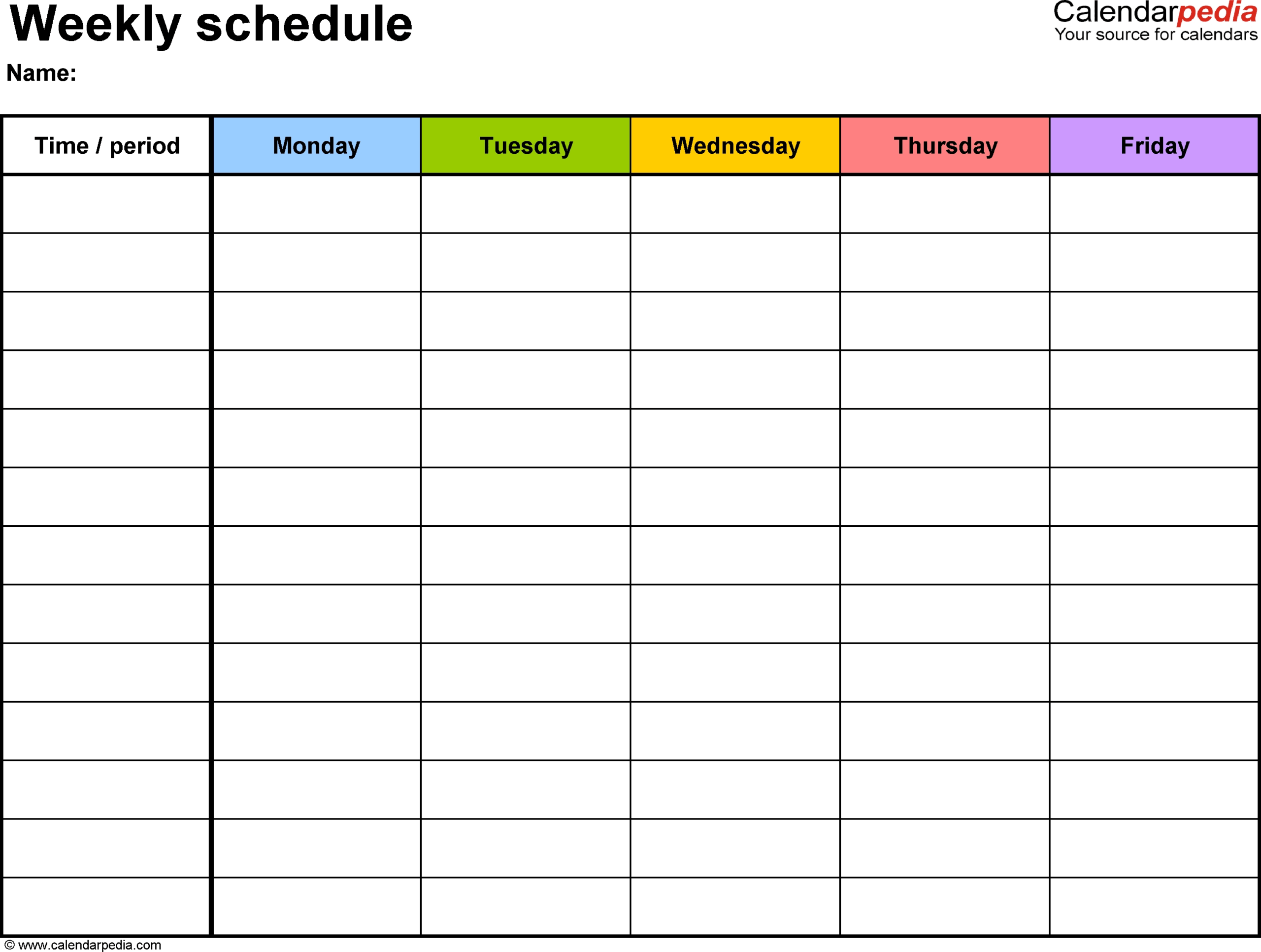 Images Of Free Printable Calendar Templates For Kids Monday Intended For Blank Calendar Template For Kids