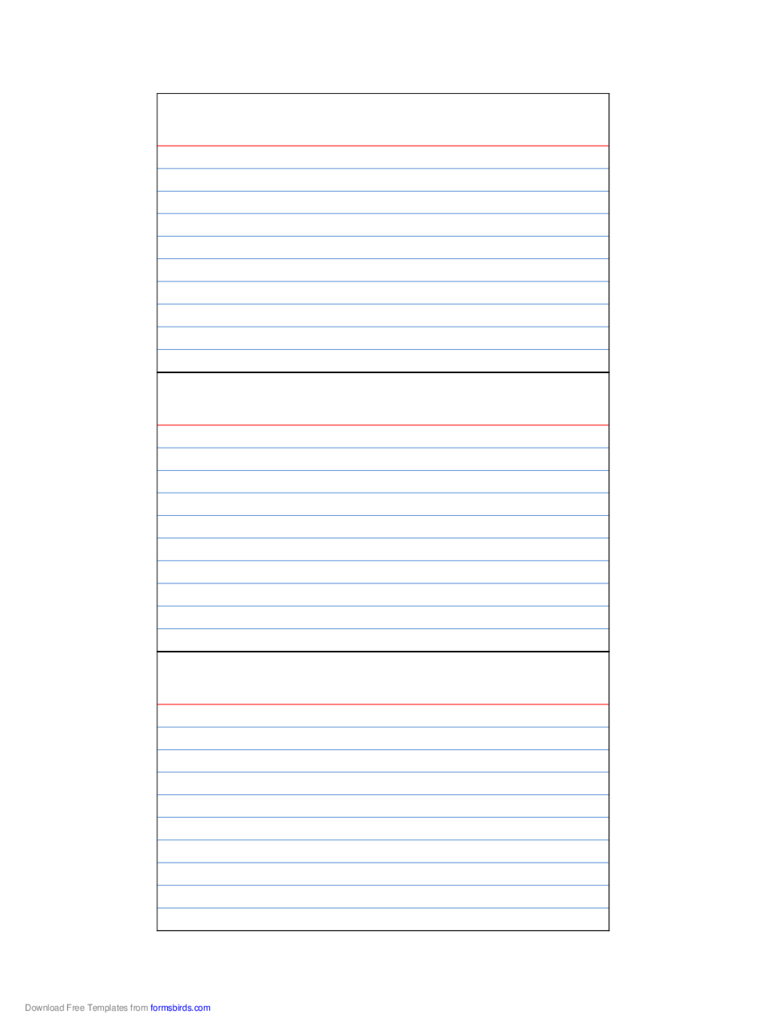 Index Card Template – 4 Free Templates In Pdf, Word, Excel With Index Card Template For Word