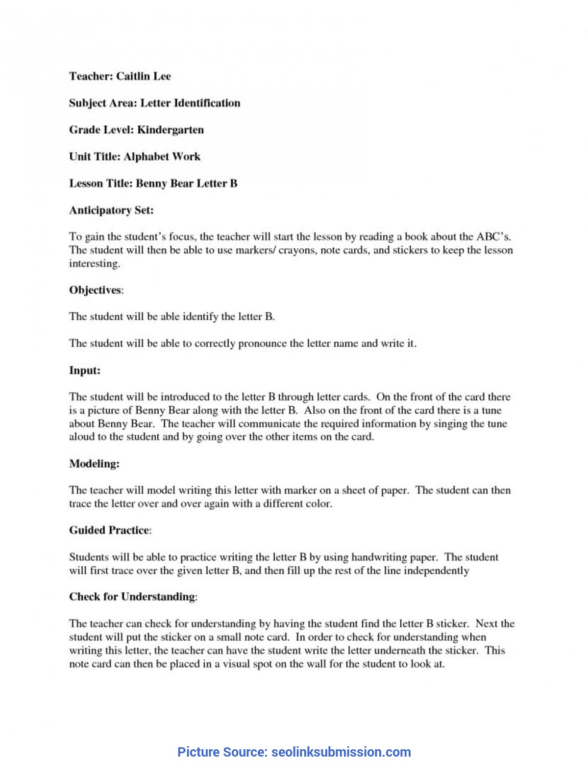 Interesting Madeline Hunter Lesson Plan Example Kindergarten Regarding Madeline Hunter Lesson Plan Blank Template