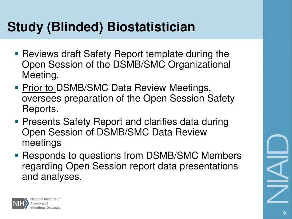 Investigator Training – Ppt Download In Dsmb Report Template