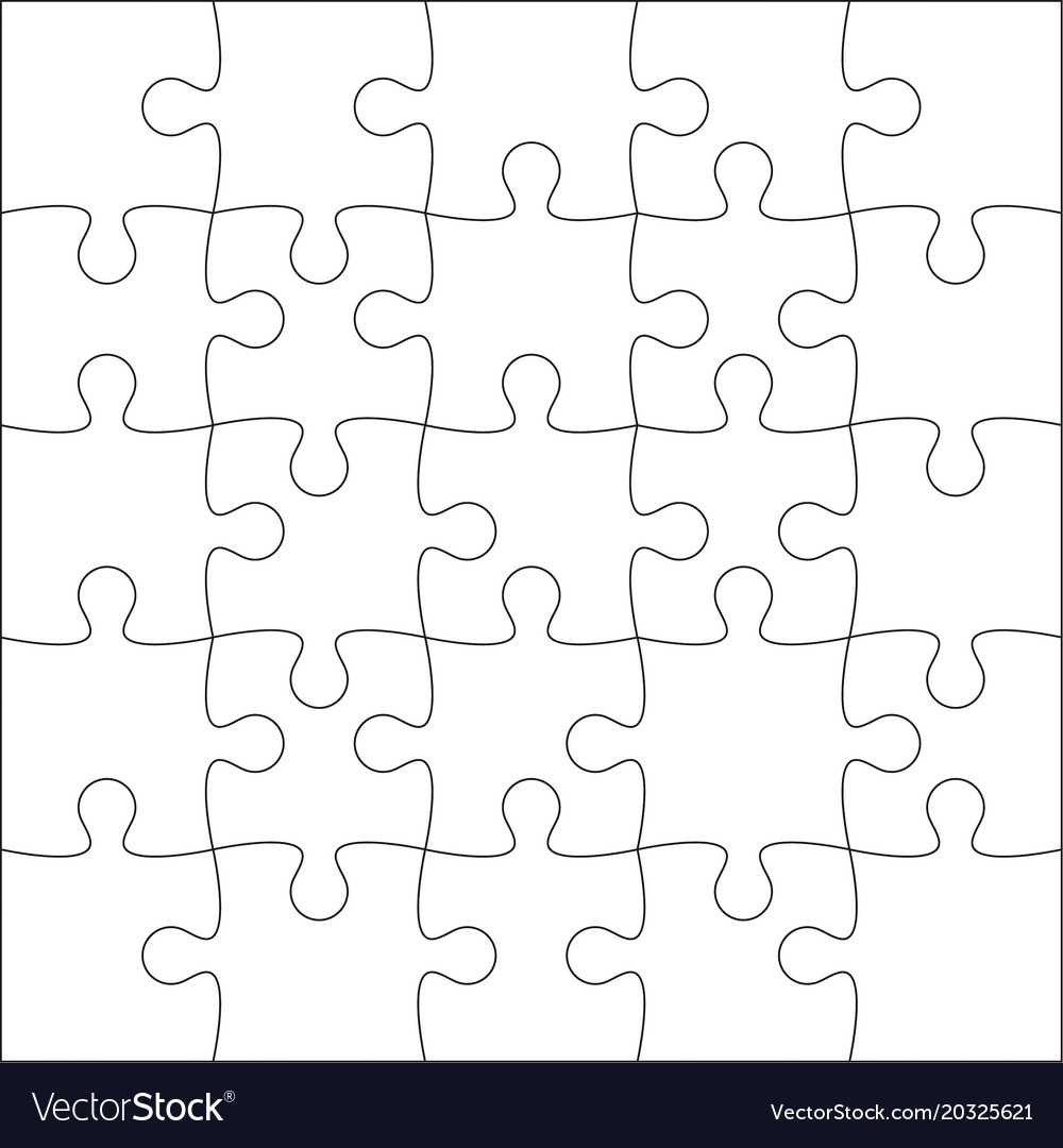 Jigsaw Puzzle Blank For Blank Jigsaw Piece Template