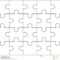 Jigsaw Puzzle Blank Template 4X5, Twenty Pieces Stock Within Blank Jigsaw Piece Template