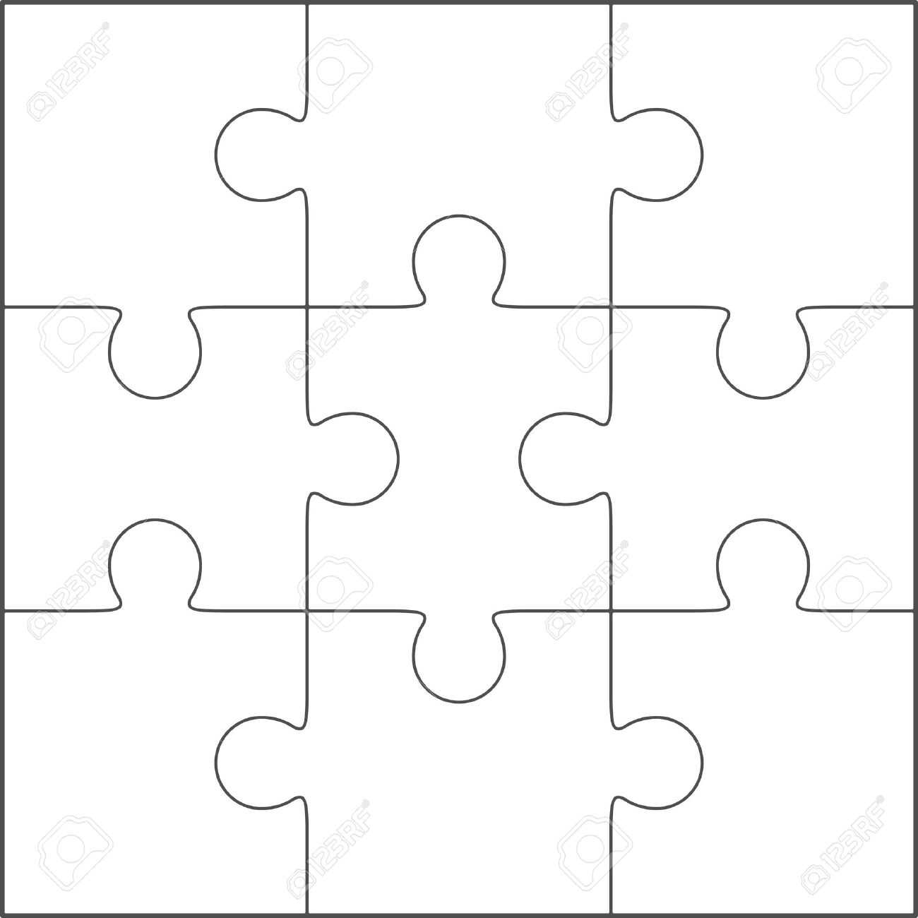 Jigsaw Template – Dalep.midnightpig.co Pertaining To Blank Jigsaw Piece Template