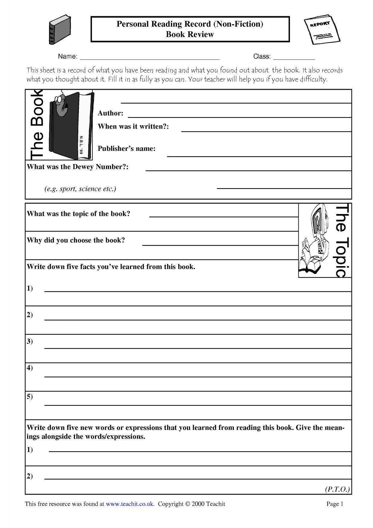 Ks3 Reading | Independent Reading | Teachit English Within Science Report Template Ks2
