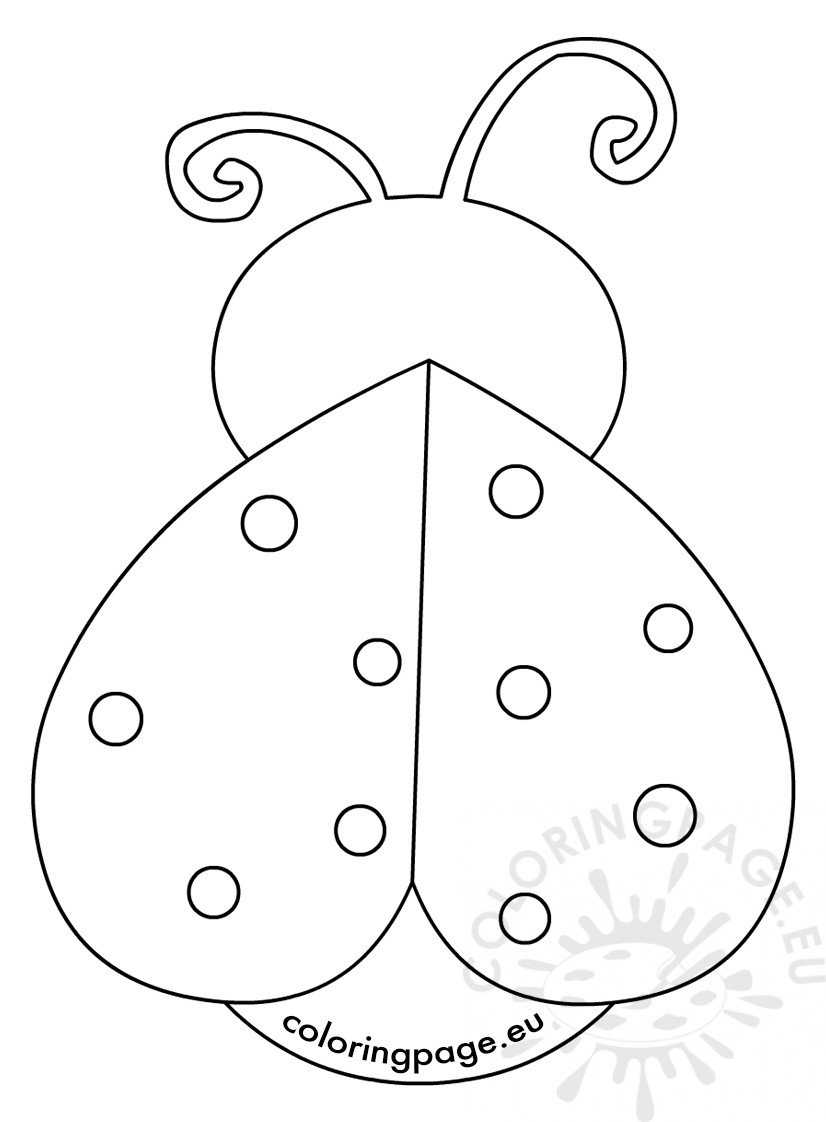 Ladybug Template - Dalep.midnightpig.co Regarding Blank Ladybug Template