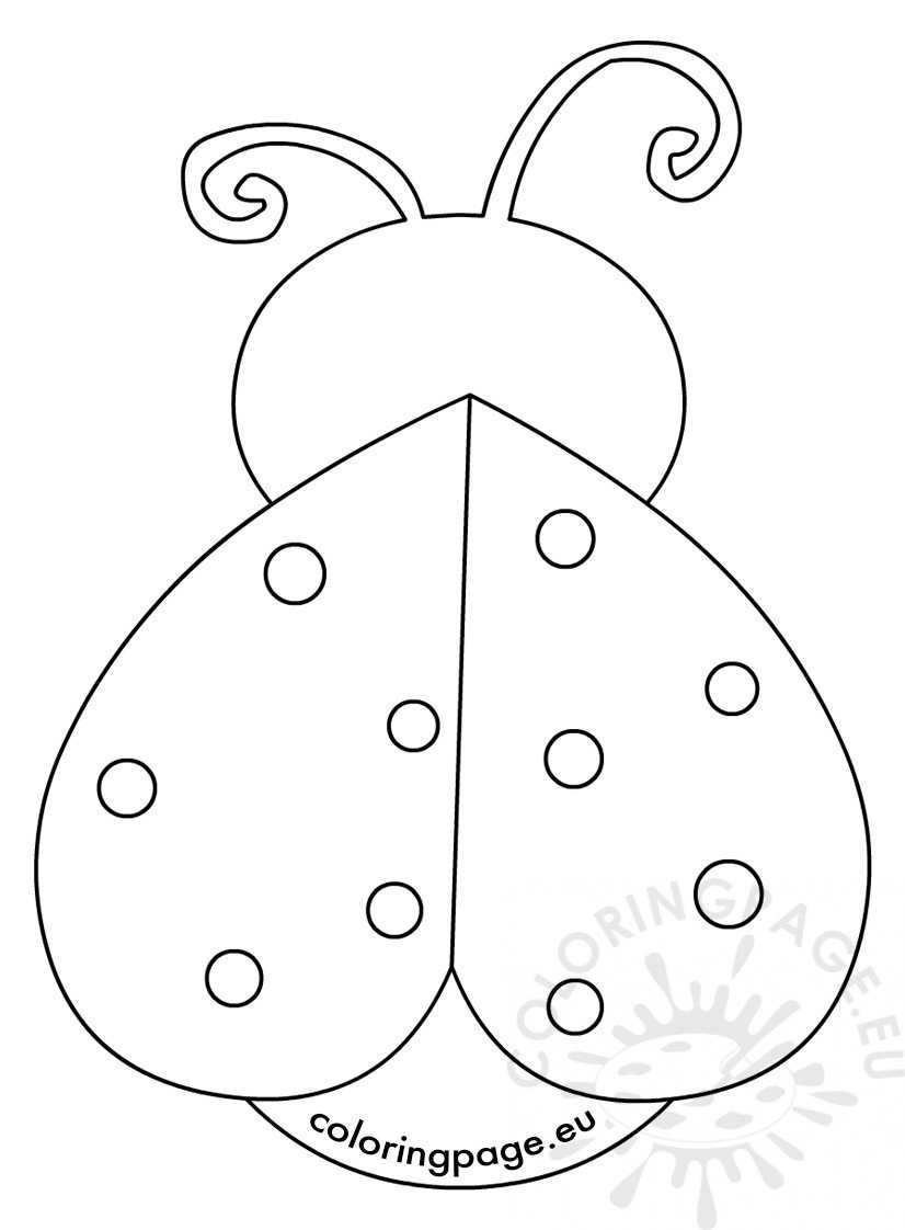 Ladybug Template – Dalep.midnightpig.co Regarding Blank Ladybug Template